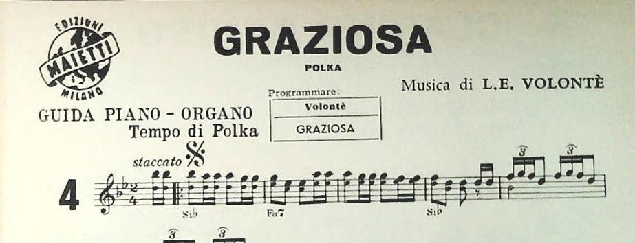 4 BALLABILI SCELTI PER ORCHESTRA - SPARTITO-SHEET MUSIC