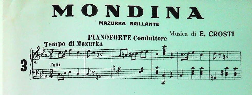 ENZO CROSTI E I SUOI BALLABILI ALL'ANTICA - 4 BRANI - SPARTITO-SHEET MUSIC