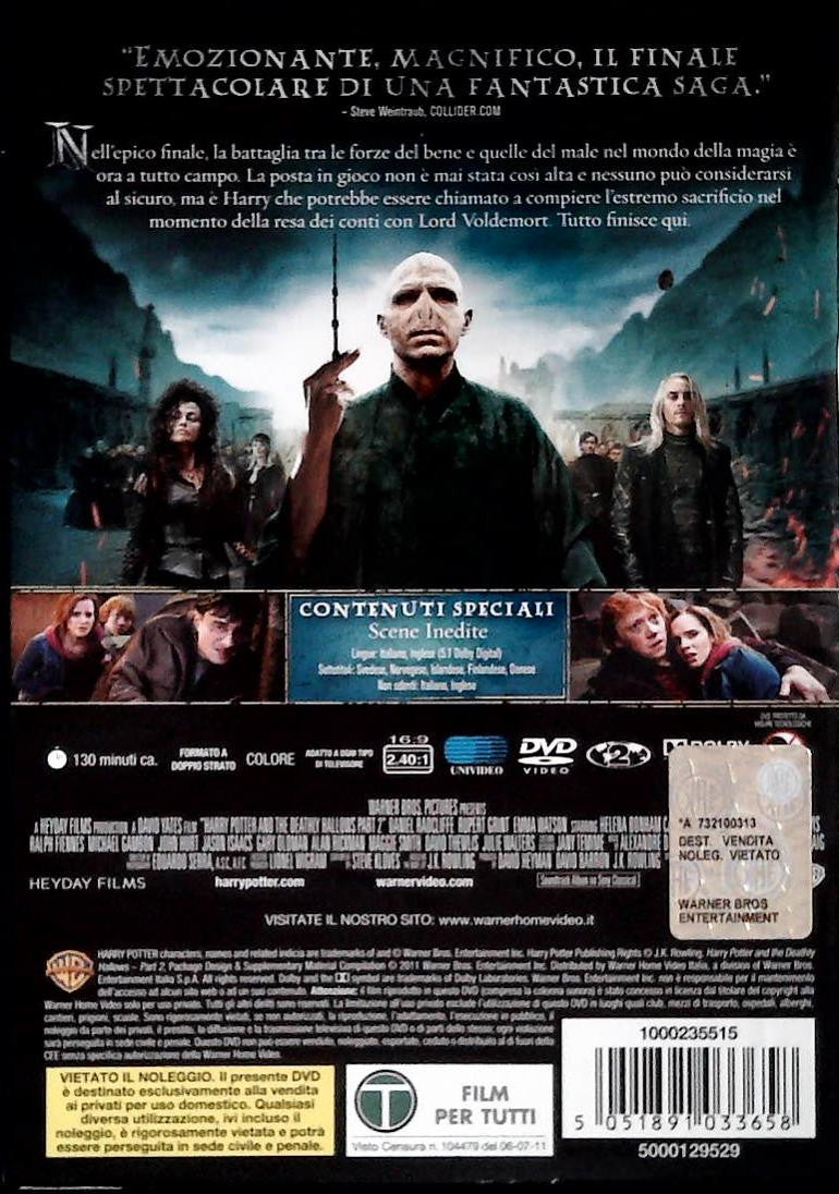 HARRY POTTER E I DONI DELLA MORTE - PARETE SECONDA - DVD