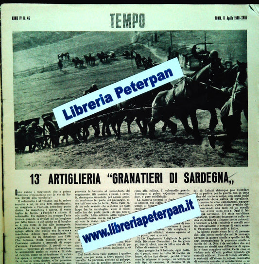 13 ARTIGLIERIA GRANATIERI DI SARDEGNA - CLIPPING-RITAGLI DI GIORNALE