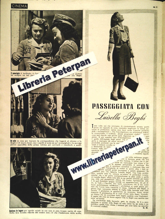 LUISELLA BEGHI - CLIPPING-RITAGLIO DI GIORNALE