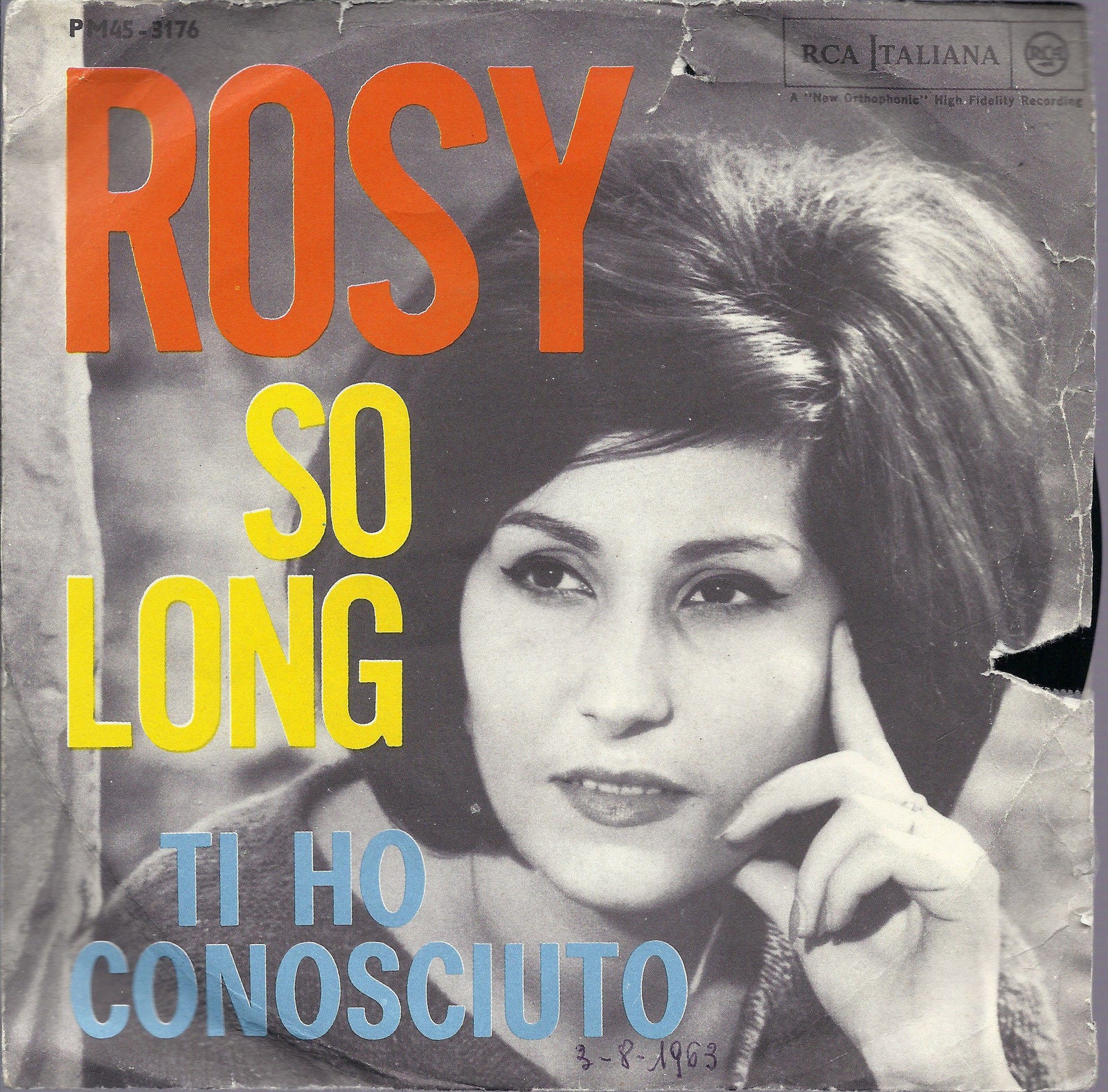 SO LONG - TI HO CONOSCIUTO - ROSY - 45 GIRI