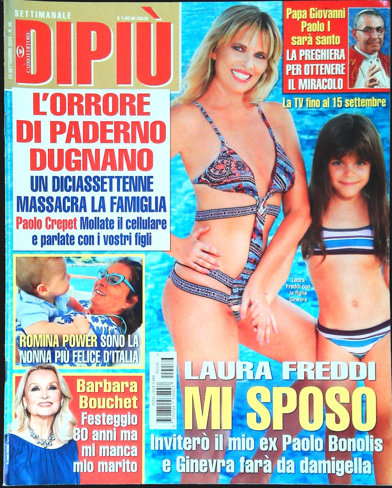 DI PIU' 13 SETTEMBRE 2024 - LAURA FREDDI-OMICIDIO PADERNO DUG.-OUTLET DEL LIBRO