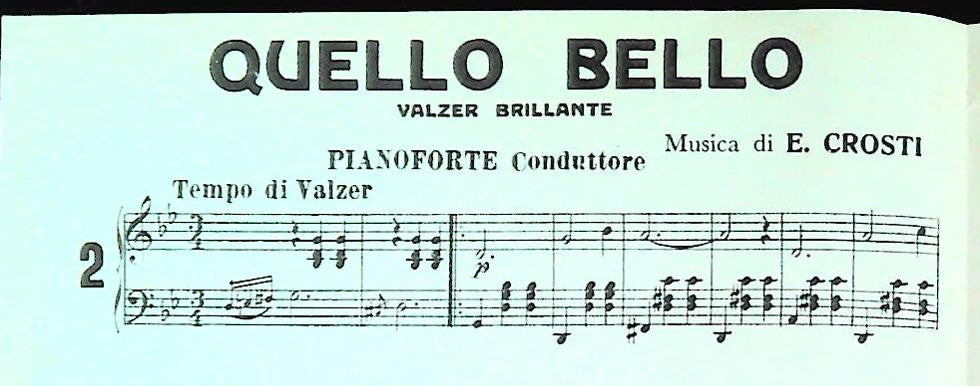 ENZO CROSTI E I SUOI BALLABILI ALL'ANTICA - 4 BRANI - SPARTITO-SHEET MUSIC