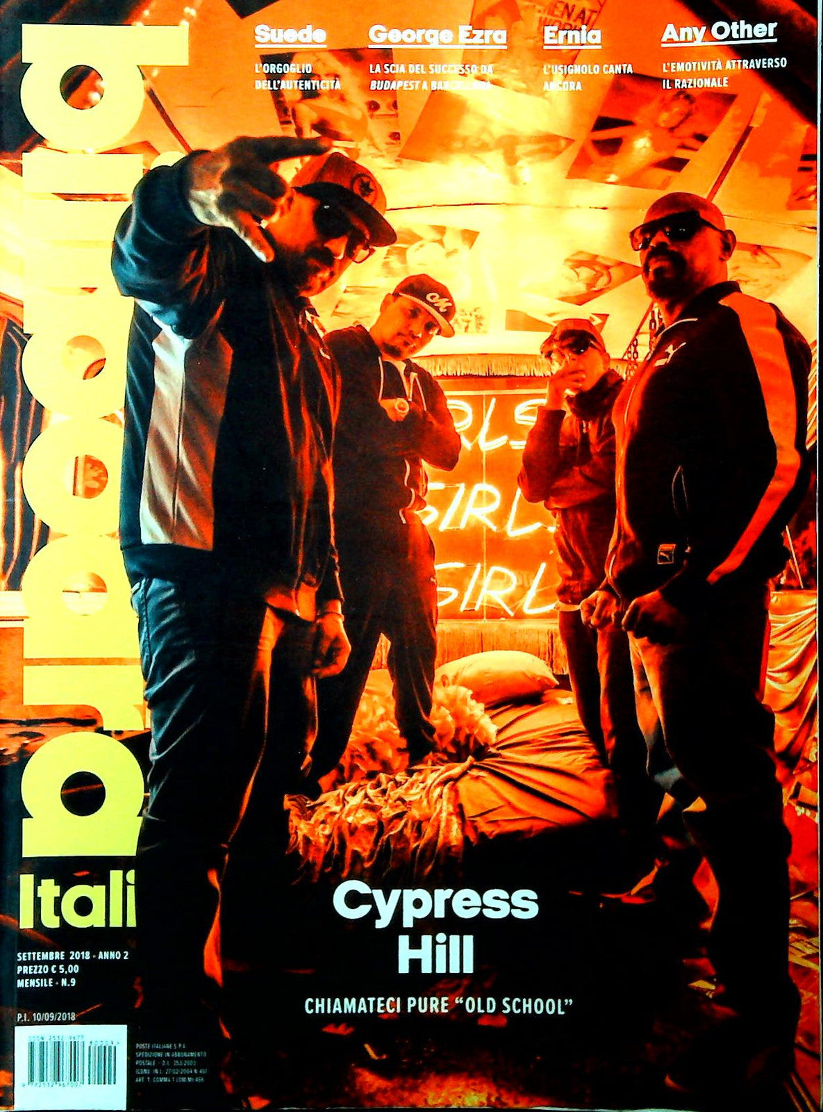 BILLBOARD ITALIA - SETTEMBRE 2018 - CIPRESS HILL