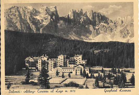 ALBERGO CAREZZA AL LAGO - V ANNI '50