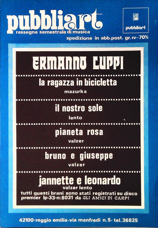 ERMANNO LUPPI - 5 BRANI - SPARTITO-SHEET MUSIC