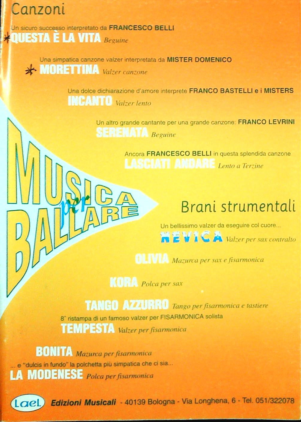 MUSICA PER BALLARE - 12 BRANI - SPARTITO-SHEET MUSIC