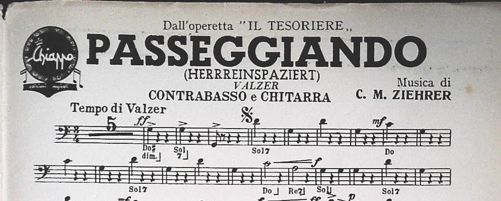 SOGNO DI UN VALZER-PASSEGGIANDO-DANZA DI CARNEVALE - SPARTITO-SHEET MUSIC