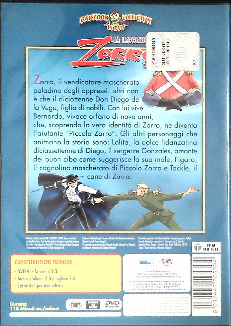 LA LEGGENDA DI ZORRO - DVD