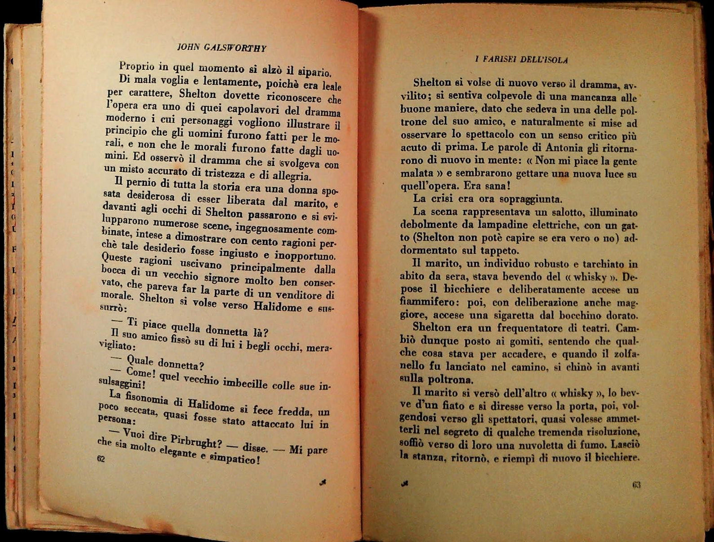 I FARISEI DELL'ISOLA - JOHN GALWORTHY - CORBACCIO 1928