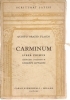 CARMINUM - LIBRO PRIMO - QUINTO ORAZIO FLACCO - LATIN TEXT