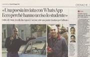 DELITTO DI ORUNE - CLIPPING-RITAGLIO DI GIORNALE