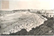 BIARRITZ - PANORAMA SPIAGGIA/VUE GENERALE DE LA GRANDE PLAGE - V