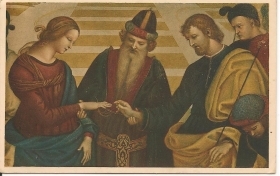 MILANO-PINACOTECA BRERA-"LO SPOSALIZIO DELLA VERGINE"-DETTAGLIO - RAFFAELLO - NV