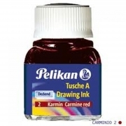 INCHIOSTRO DI CHINA PELIKAN CARMINIO - FLACONE 10Ml.