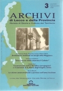 ARCHIVI DI LECCO E DELLA PROVINCIA - LUGLIO-SETTEMBRE 2008