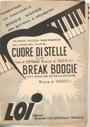 CUORE DI STELLE - BREAK BOOGIE - ORCHESTRA FILLIPINI - SPARTITO -SHEET MUSIC