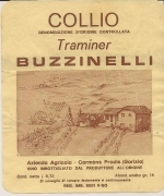 COLLIO TRAMINER - BUZZINELLI - ETICHETTA VINO