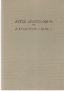 ACTUS APOSTOLORUM ET APOCALYPSIS IONNIS - TYPIS POLIGLOTTIS VAT. 1971-LATIN TEXT