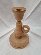CANDELABRO IN LEGNO - ALTEZZA 16 CENT. DIAM.10 CENT.