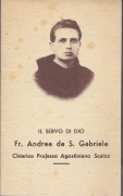 Fr. ANDREA da S. GABRIELE Servo di Dio - SANTINO a Libretto - AS015-355