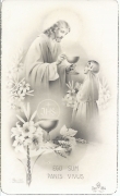 EGO SUM PANIS VIVUS - GESU' - PRIMA COMUNIONE - 1950 - AS011-161