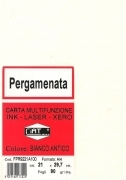 CARTA PERGAMENATA PER STAMPANTI BIANCO ANTICO - CONF. 10 FOGLI-FORMATO A4 90 GR