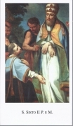 S. SISTO II  Papa e Mart. - SANTINO - AS014-352 - Ed. Paco