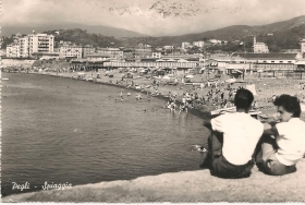 PEGLI - SPIAGGIA -V1957