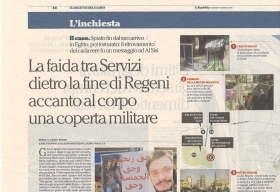 REGENI FAIDA DEI SERVIZI IETRO LA FINE...CLIPPIN-RITAGLIO DI GIORNALE