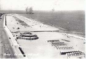 RIMINI - LA SPIAGGIA DALL\'AERE