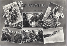 COURMAYEUR - 6 VEDUTE - V 1962
