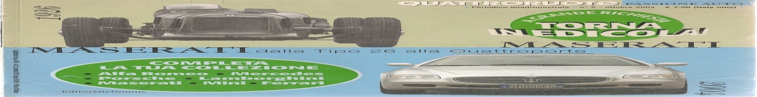 MASERATI. DALLA TIPO 26 A QUATTRORUOTE