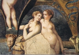 FONTANELLATO - ROCCA SANVITALE - DUE NINFE AL BAGNO - PARMIGIANINO - NV