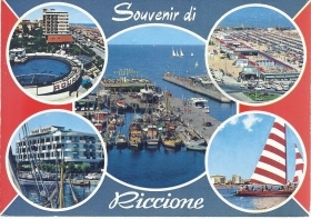 RICCIONE - SOUVENIR - 5 VEDUTE