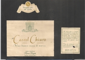 CASTEL CHIURO - CASA VINICOLA NINO NEGRI - ETICHETTA VINO