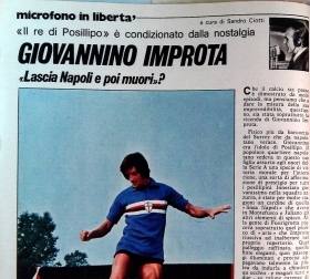 GIOVANNINO IMPROTA - CLIPPING-RITAGLIO DI GIORNALE