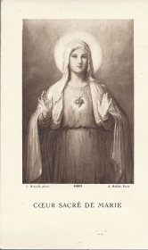 COEUR SACRE' DE MARIE - SANTINO  HOLY CARD - AS015-381 - Ed. Roblot   Paris