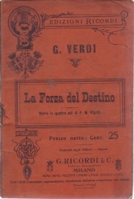 LA FORZA DEL DESTINO - G. VERDI # LIBRETTO D'OPERA - F.M. Piave
