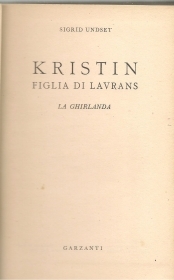 KRISTIN FIGLIA DI LAVRANS - SI