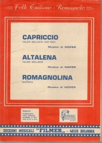 CAPRICCIO - ALTALENA - ROMAGNOLINA - SPARTITO-SHEET MUSIC