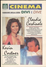 CINEMA. DIVI E DIVE N. 5 - CLAUDIA CARDINALE - KEVIN KOSTNER
