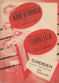 ALBUM DI FAMIGLIA - TERMOSTATO - SPARTITO-SHEET MUSIC