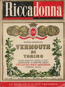 RICCADONNA VERMOUTH - ETICHETT