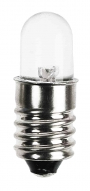 DIODO LED 8 MM ATTACCO E10 TRASPARENTE - 1 PEZZO