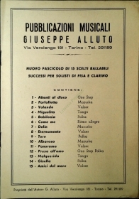 15 BRANI PER FISA E CLARINO- SPARTITO-SHEET MUSIC