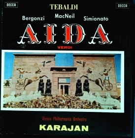 AIDA - TEBALDI - VON KARAJAN - CONFANETTO 3 VINILI