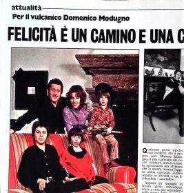 DOMENICO MODUGNO. FELICITA' E' UN CAMINO E UNA ...-CLIPPING-RITAGLI DI GIORNALE