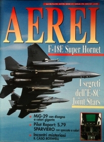 AEREI - GENNAIO 1996 - E-8C - MIG 29 - S.79 SPARVIERO - ROSWELL